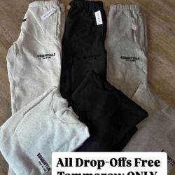 Fear of God ESSENTIALS SS22 Hoodie & Sweats – Light Oat, Dark Oat, Black – All Sizes