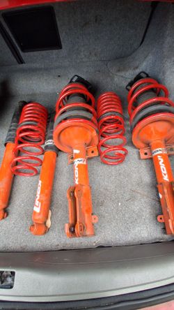 KONI Orange Shocks/Struts & Eibach Sportline Lowering Springs – 05-10 Mustang