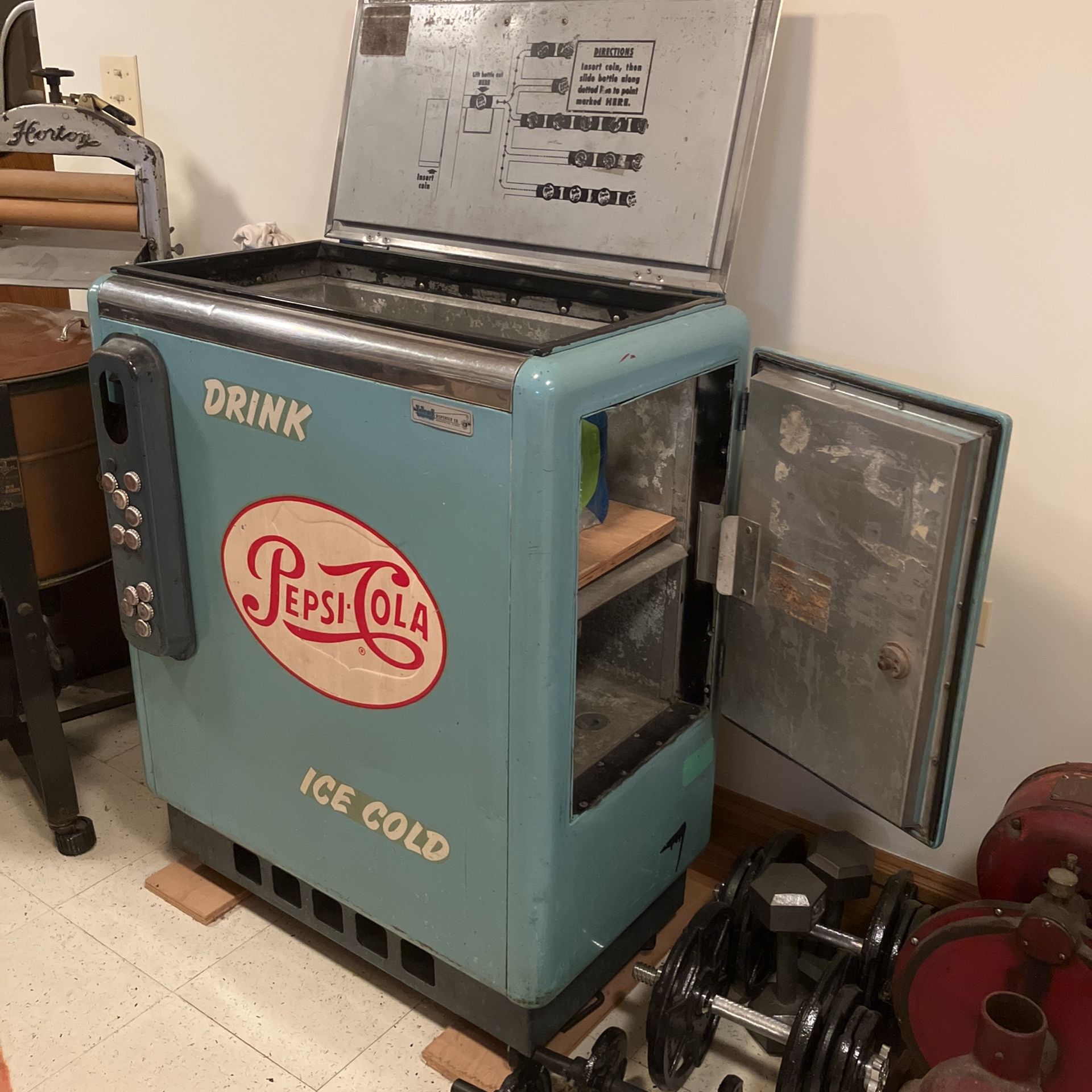 Antique Pepsi Cooler