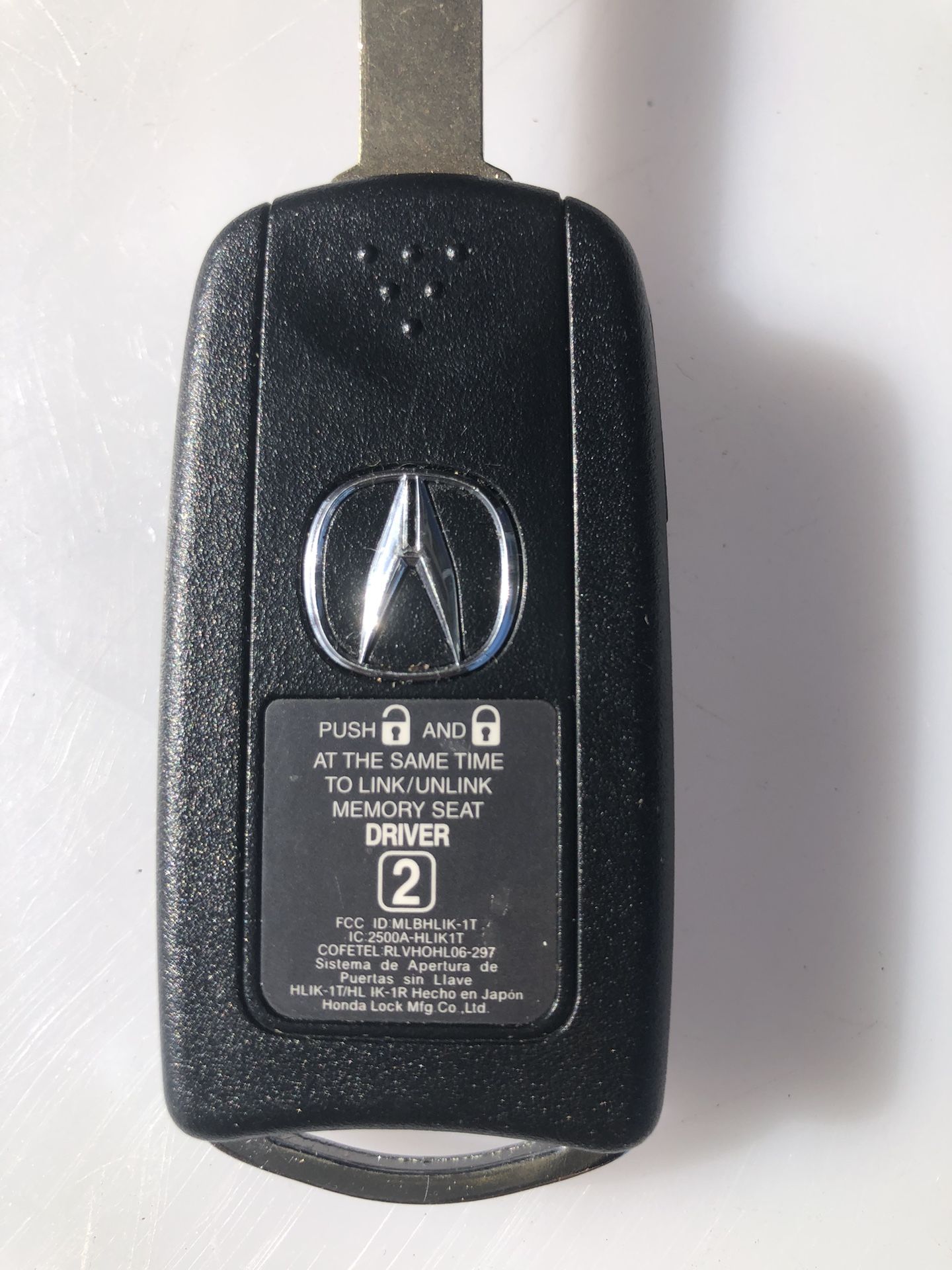 Acura Mdx Original Flip Key