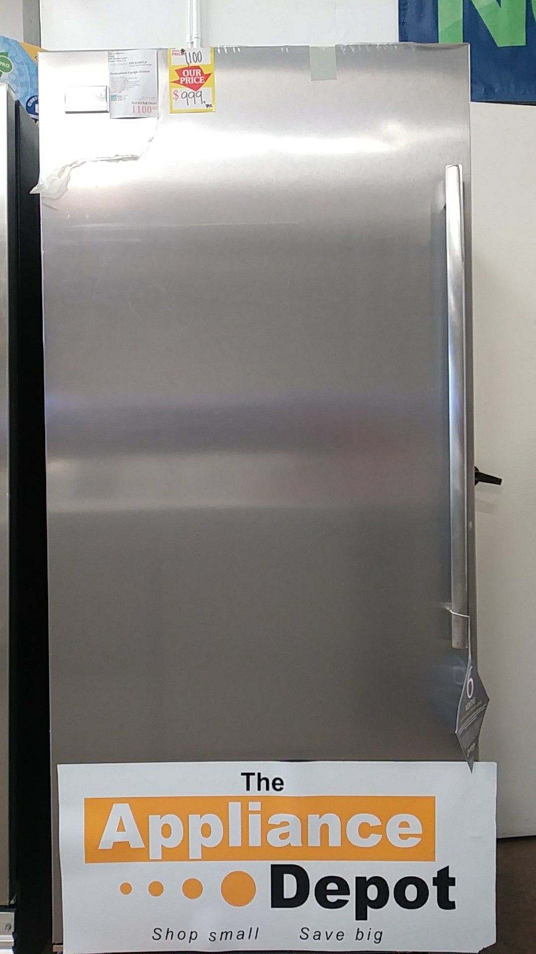 New Frigidaire Professional Upright Freezer in Stainless Steel