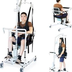 Electric Sit/Stand Hoyer Lift Transfer Chair 