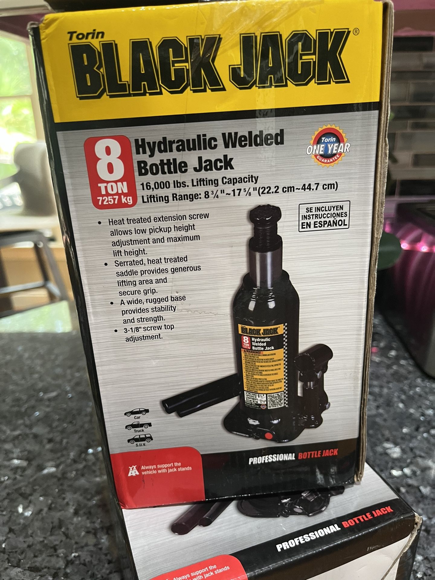 Torin Black Jack Hydraulic Welded Bottle Jack