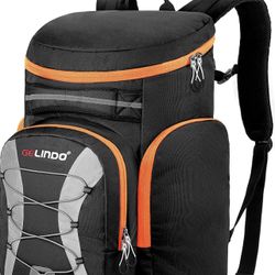 Gelindo 55L Ski Boot Bag Backpack: Extra Large Skiing Snowboarding Bags Multi Compartments Pack for Equipment Gear- Waterproof Snow Boots Helmet Pack 