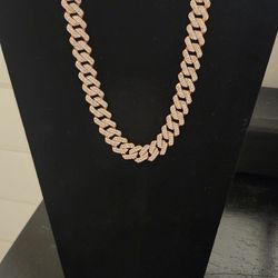 Rose Gold Plated Iced Out Set