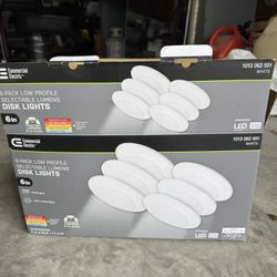 6” Low Profile Disk Ceiling Lights