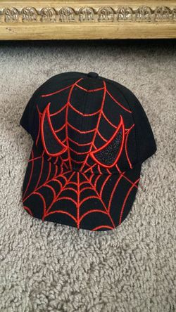 Black /red Baseball Cap Red Spider-Man Embroidery
