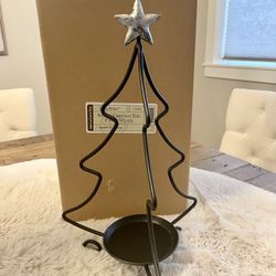Longaberger Wrought Iron Christmas Tree Candle Holder