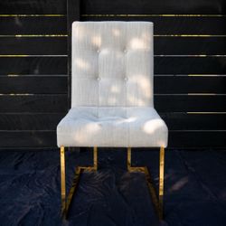 Jonathan Adler Chairs with Gold Base