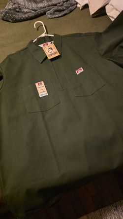 Ben Davis Short Sleeve Half-Zip Shirt 2XL