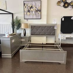 Queen Bedroom Set-TAKE HOME WITH $25