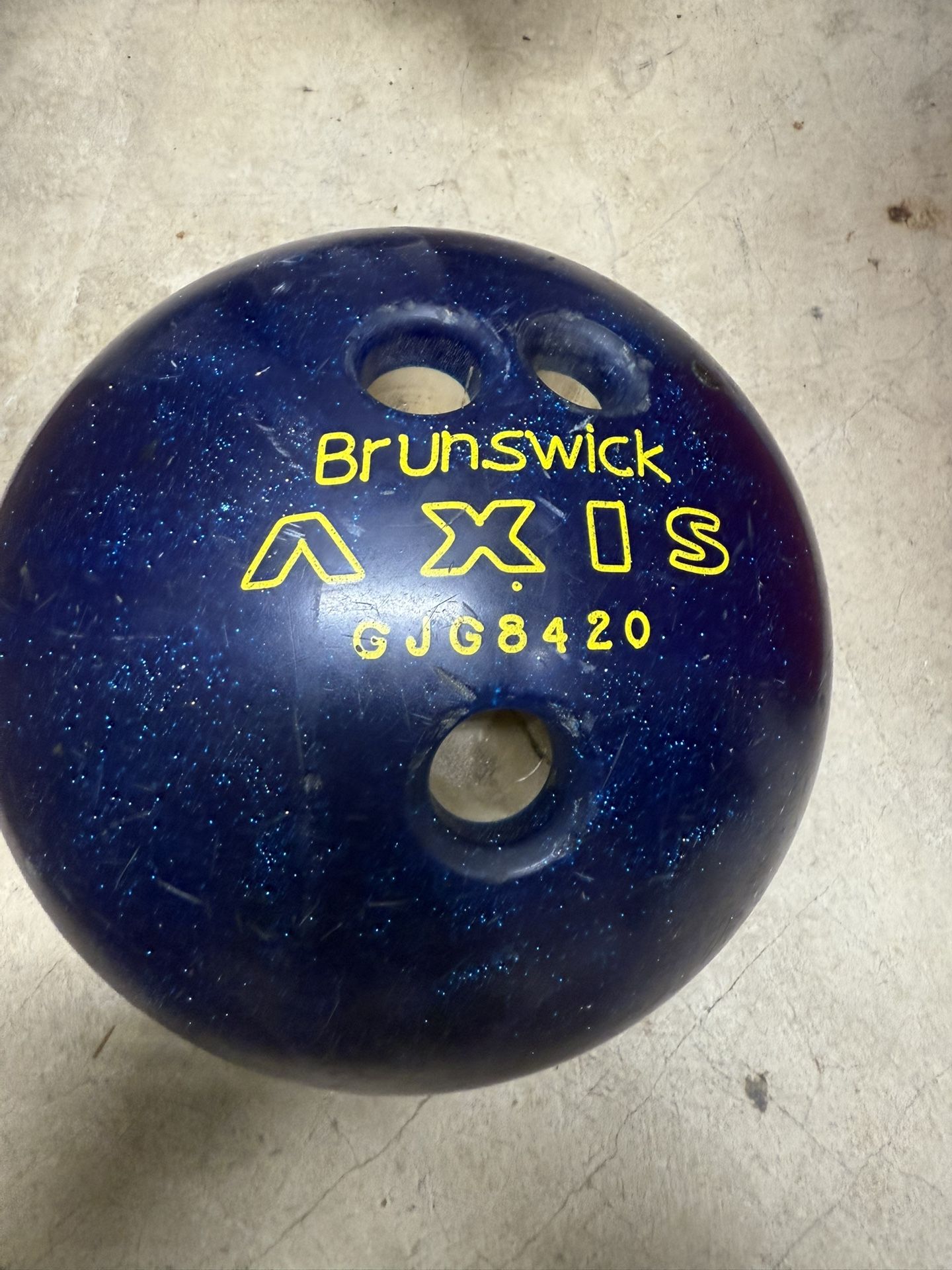 Brunswick Axis Bowling Ball — Blue Sparkle