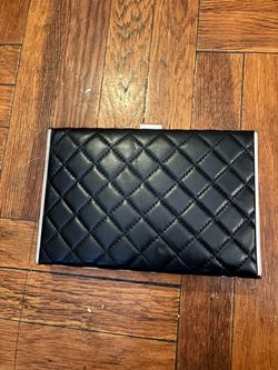 Marciano Black Clutch with Gold Frame