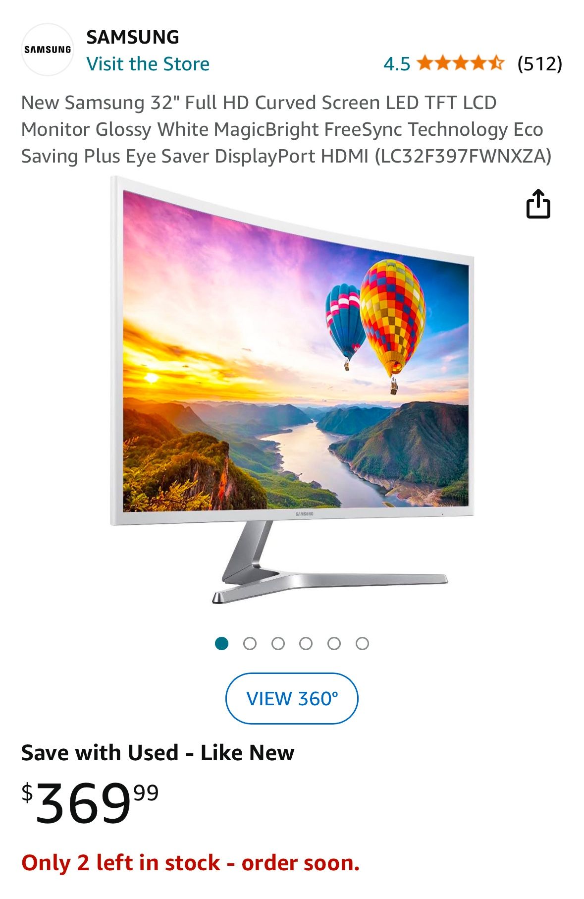 Samsung 32” Monitor