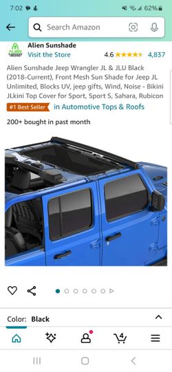 Jeep Wranger Roof SunShade