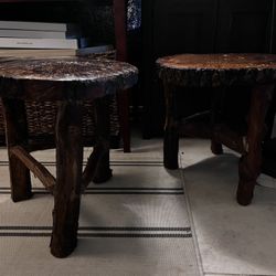 $650 OBO - Pair of Live Edge side table/ seating (Heavy)
