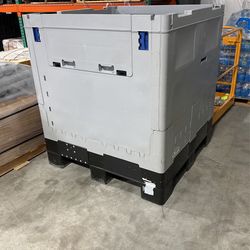 Collapsible Pallet Tote W/ Lids - Qty 2