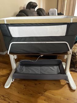 VaVaSoo 3-in-1 Smart Electric Baby Bassinet with Wheels & Storage ($300 Retail)