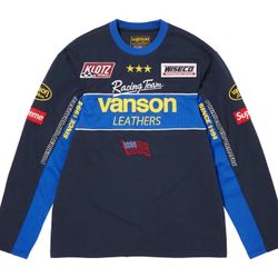 SUPREME VANSON LEATHERS L/S SHIRT SIZE LARGE 