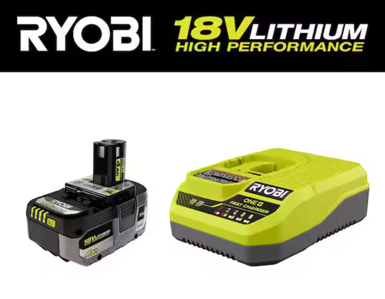 ONE+ 18V HIGH PERFORMANCE Starter Kit with 4.0 Ah Battery and Charger