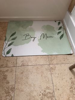 Kitchen/bathroom ultra absorbent large mats