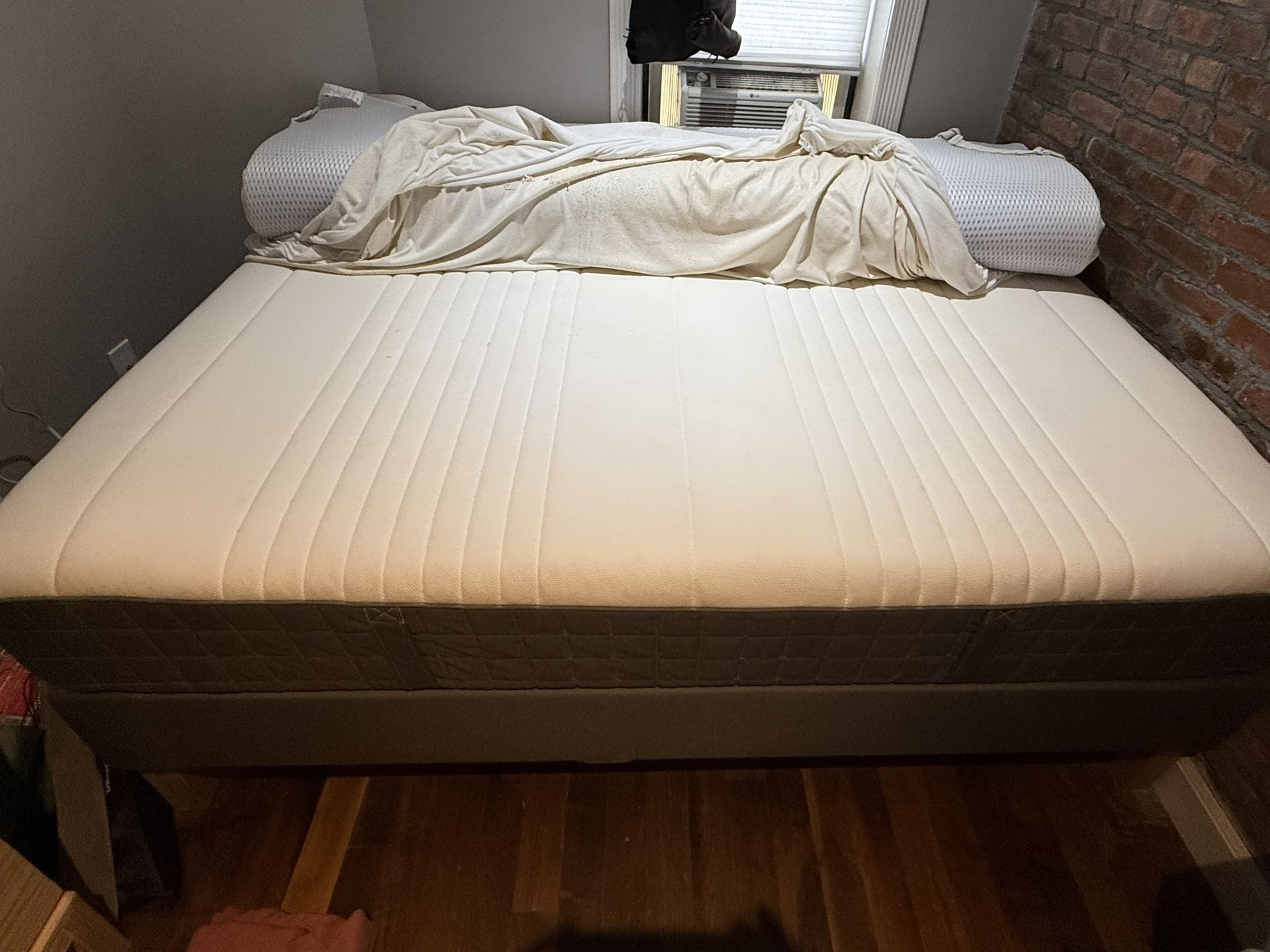 Full sized mattress, Topper And Bed Frame