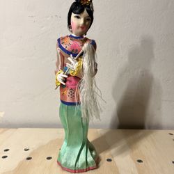 Collectible , Vintage, Oriental Doll, Asian 