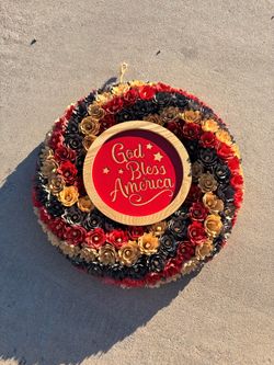 Fourth of July wreath