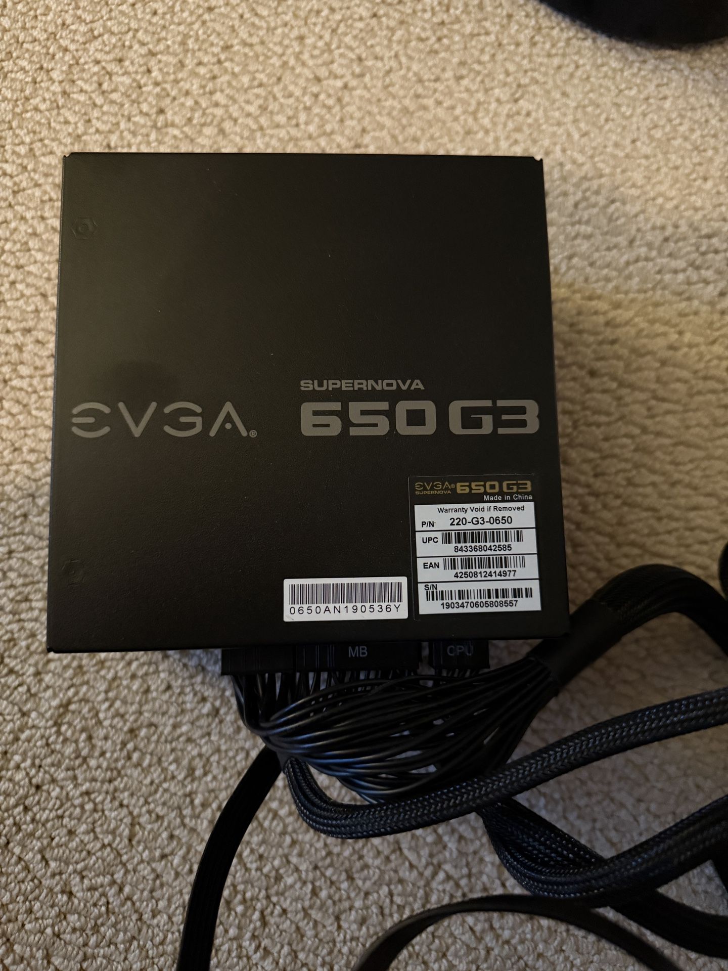 EVGA 650w Modular Power Supply