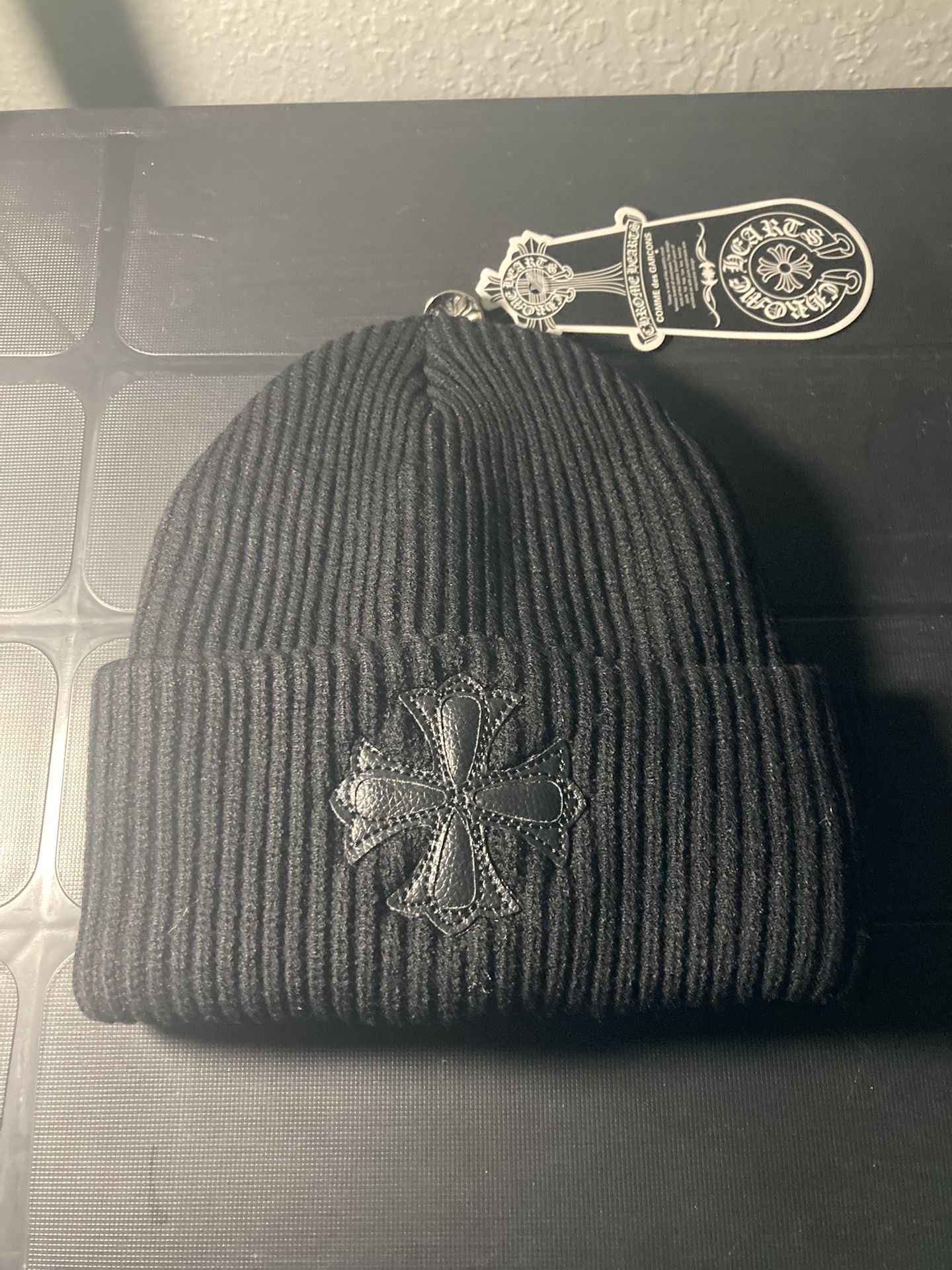 Black Chrome Hearts Beanie  