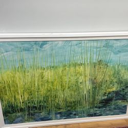 Beautiful Limited Edition Tall Grass Giclee Canvas Painting