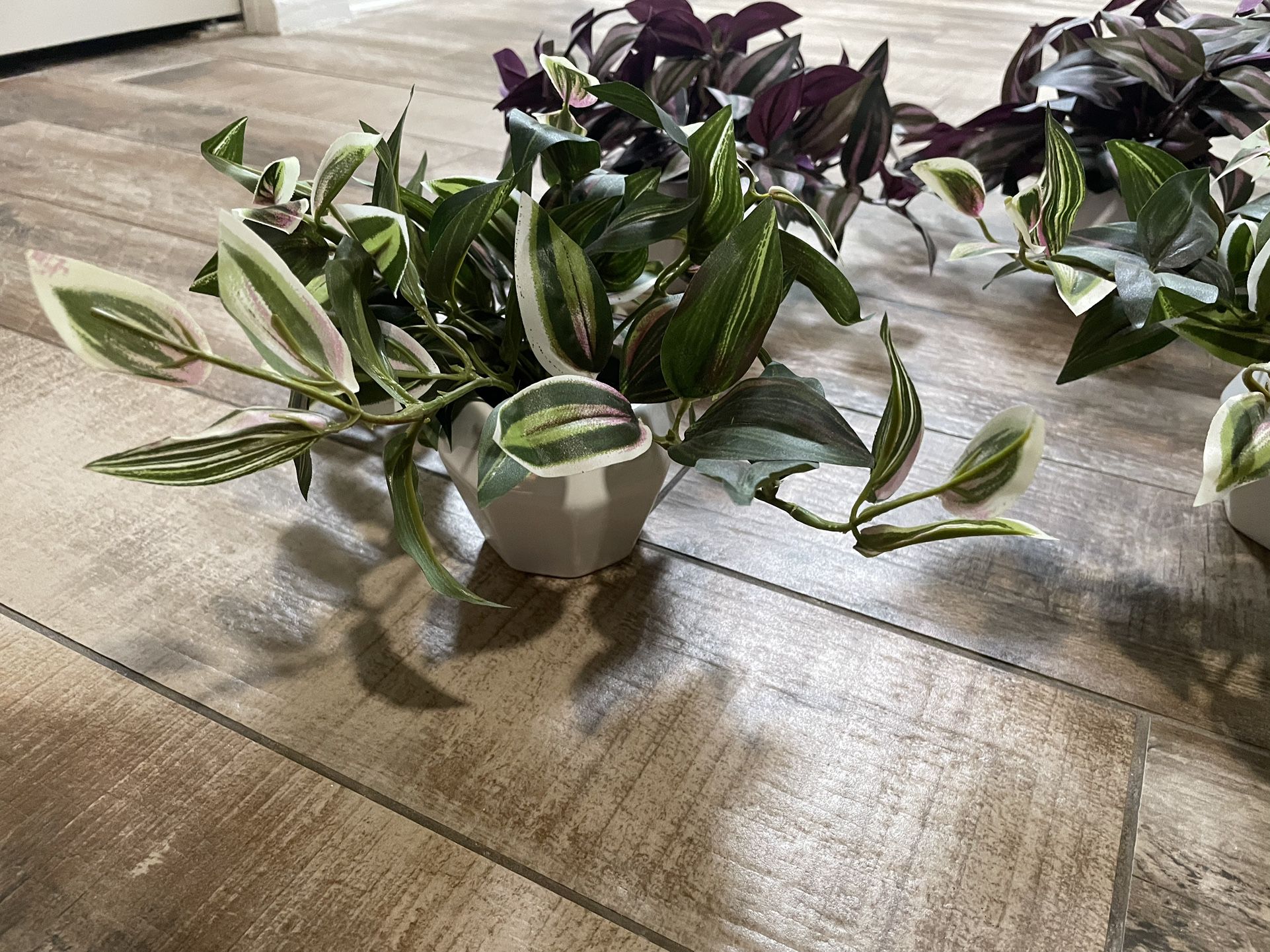 4x Small Faux Plants From World Market