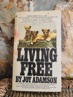 LIVING FREE – Joy Adamson, 1972 Paperback with Film Photos