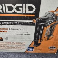 18V Brushless Cordless HYPERDRIVE 16-Gauge 2-1/2 in. Straight Finish Nailer(Tool Only)