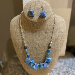 Necklace Set Natural Stones