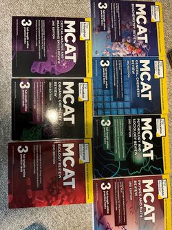 Princeton Review MCAT Prep Books 3rd Edition Set of 7