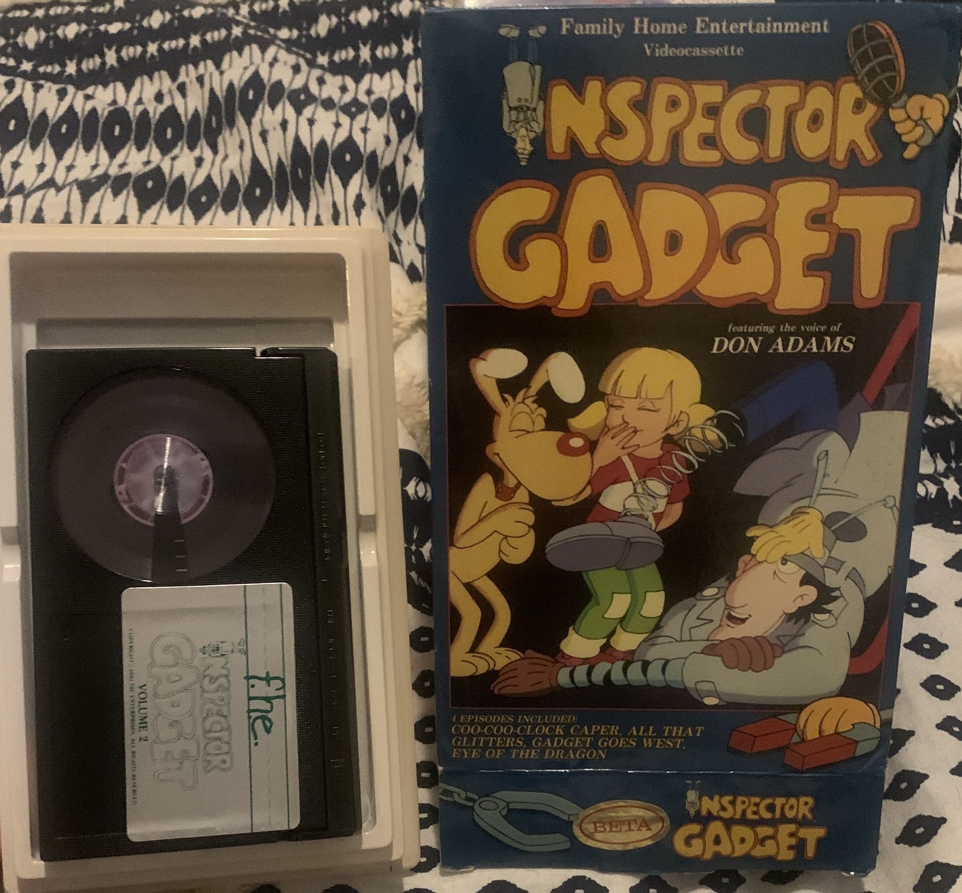 Inspector Gadget Betamax 1983 MGM Home Entertainment Don Adams Cult