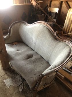 Kitchen, Antique couch