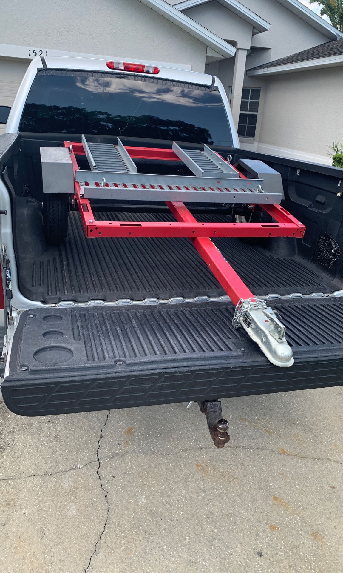 Almost new Small 4’ trailer with generator mount