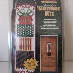 The Beadery #5750 Beaded Banner Kit Christmas Gifts, only missing hanging rod