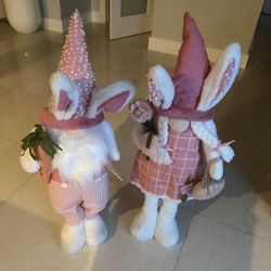 Pair Of Easter Gnome Greeters