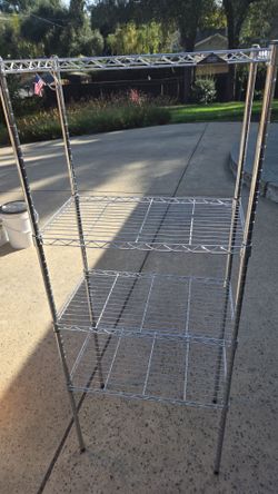Wire garage shelves