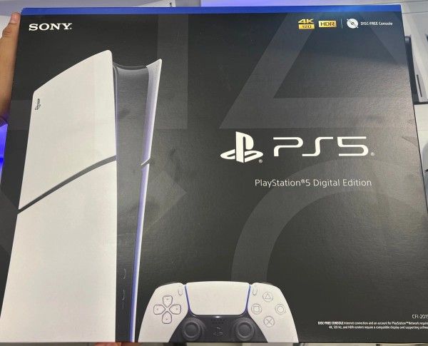 PlayStation 5 Slim Digital Console with Skins, Gaming Buddy & Hotspot Shield Vouchers