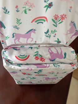 TWIN SET new in the package from Target : unicorns + flowers print