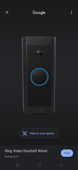 Ring doorbell camera (wired)