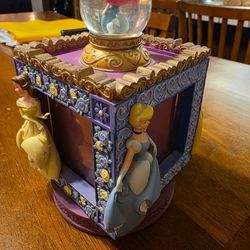 Disney Store Exclusive Princess Carousel Snow Globe Picture Box Collectible