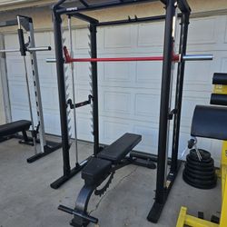 Smith Machine, Weights And  Bench