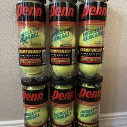 Penn Tennis Balls X 6 Canisters 