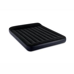 Queen Classic Pillow Rest Air Bed Mattress with Built-In Pump