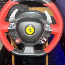 thrust master ferrari 458 spider racing wheel